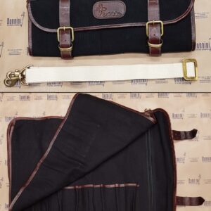 Boldric borsa Chef cotone/pelle 9 tasche+zip
